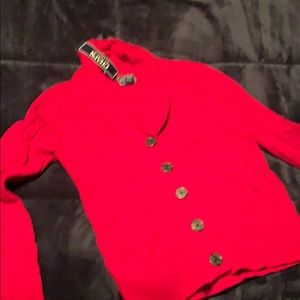 ❤️RED❤️CHAPS🇱🇷Coat sweater NWT
